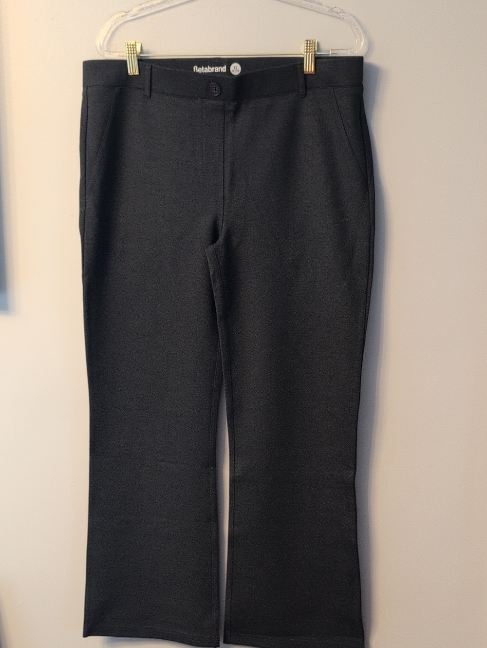 Betabrand Petite Studio Black Stretch Dress Pants - Workwear